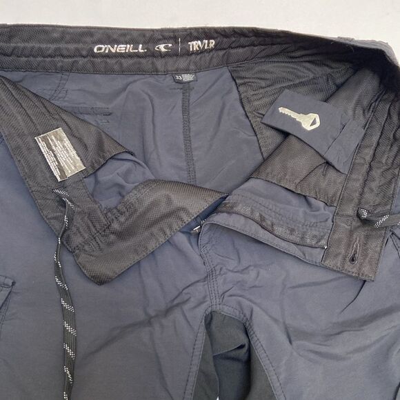 O'Neill Black Cargo Shorts with Relaxed Fit - Picture 8 of 9